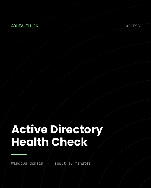 ThreatVector QuickScan — Active Directory Health Check (ADHEALTH-26)