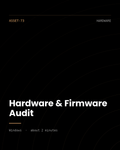 ThreatVector QuickScan — Hardware & Firmware Audit (ASSET-73)