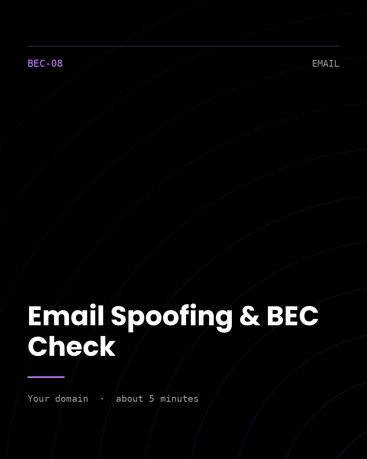 ThreatVector QuickScan — Email Spoofing & BEC Check (BEC-08)