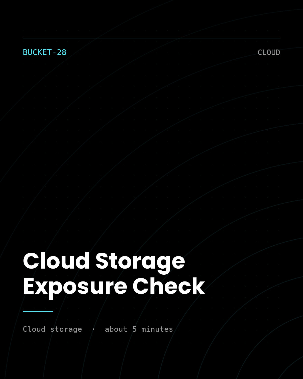 ThreatVector QuickScan — Cloud Storage Exposure Check (BUCKET-28)