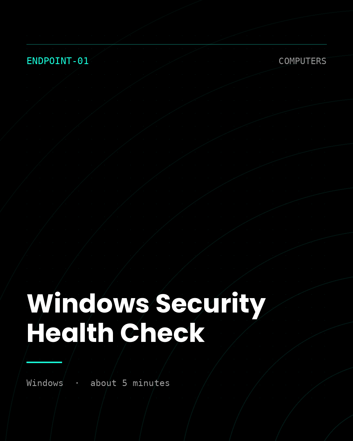 ThreatVector QuickScan — Windows Security Health Check (ENDPOINT-01)