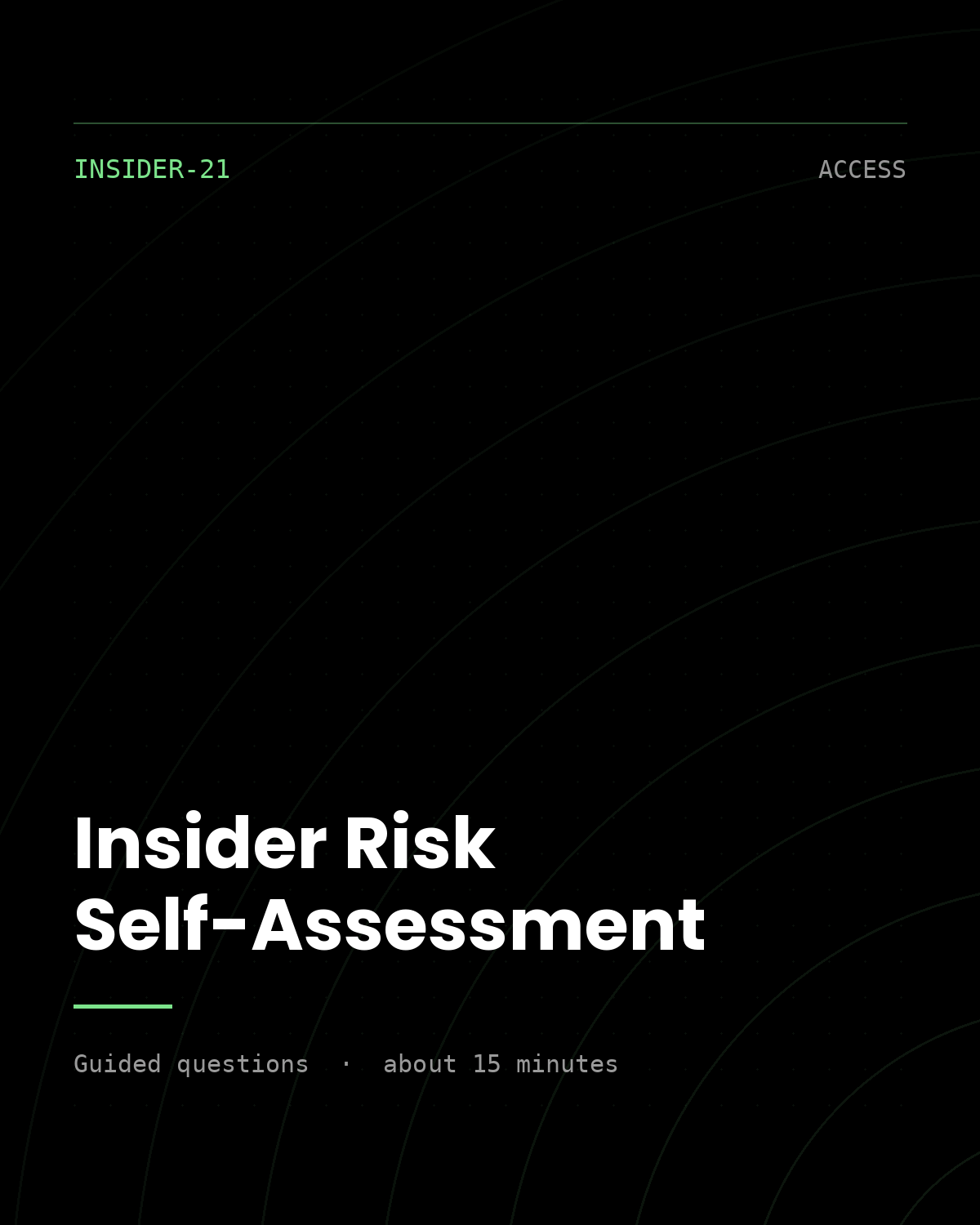 ThreatVector QuickScan — Insider Risk Self-Assessment (INSIDER-21)