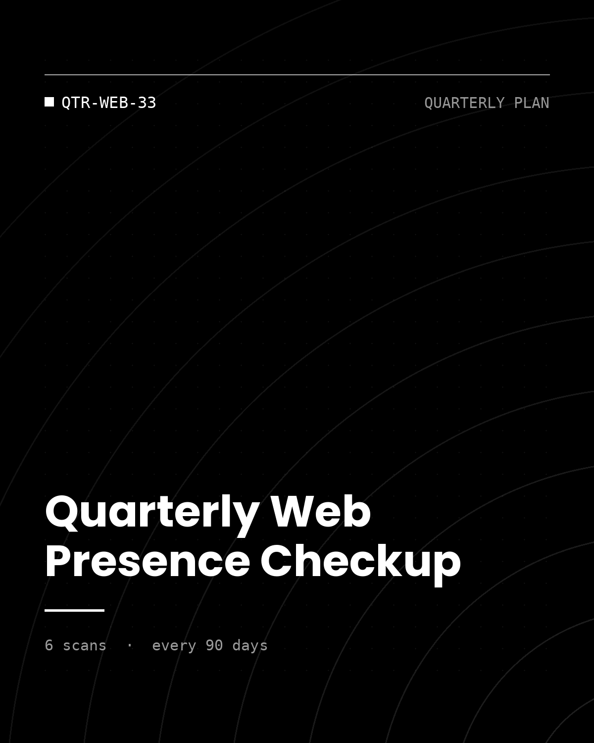 ThreatVector QuickScan — Quarterly Web Presence Checkup (QTR-WEB-33)