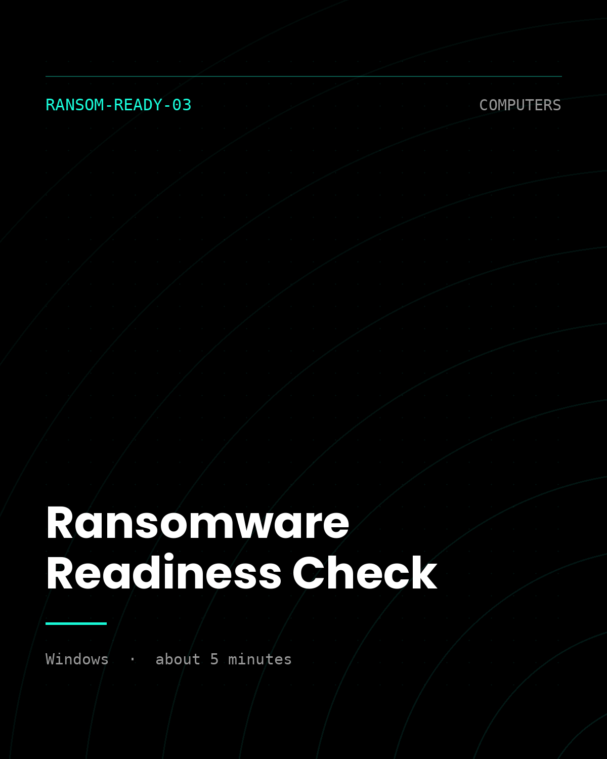 ThreatVector QuickScan — Ransomware Readiness Check (RANSOM-READY-03)
