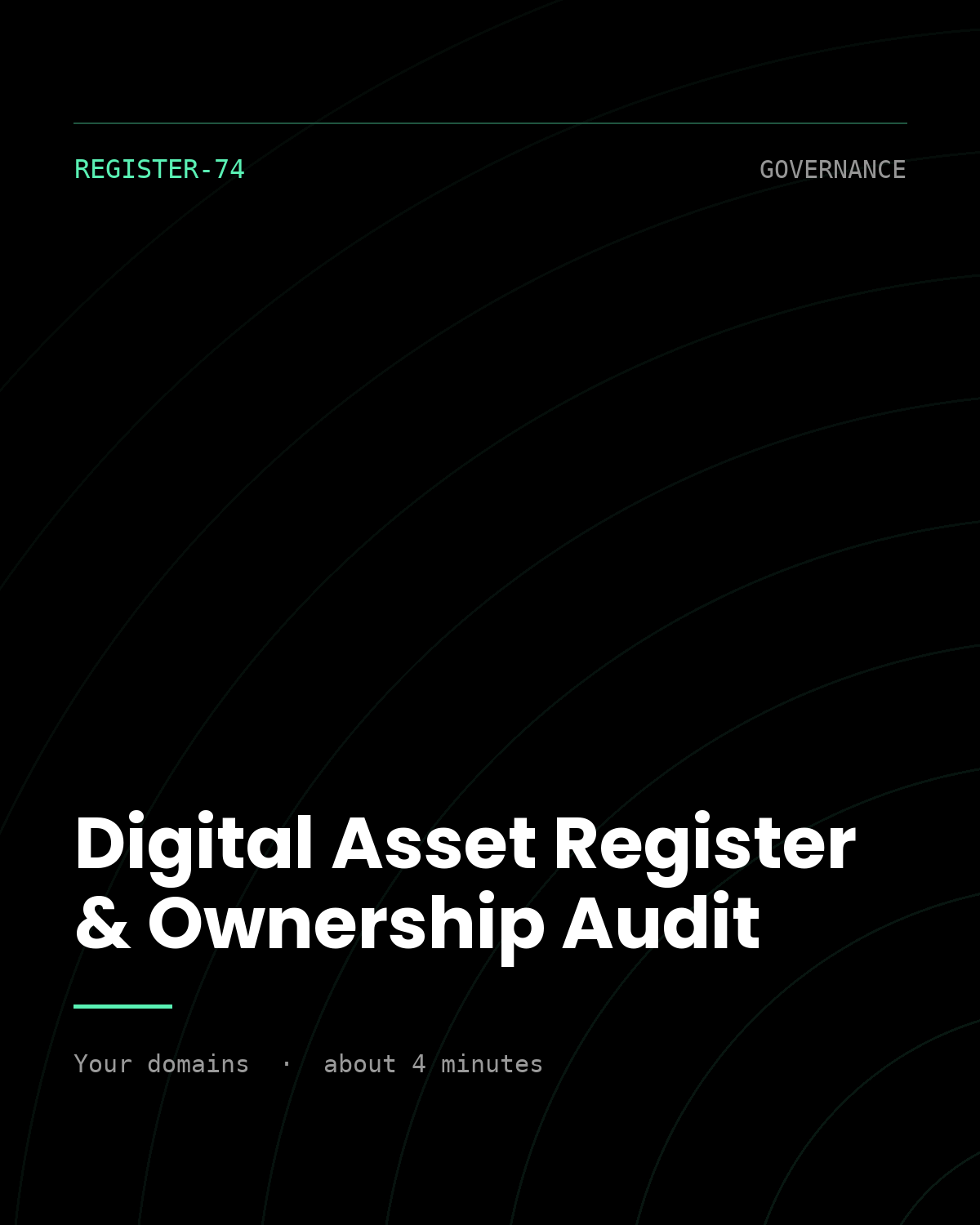 ThreatVector QuickScan — Digital Asset Register & Ownership Audit (REGISTER-74)
